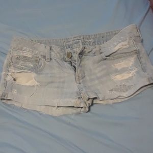 Denim shorts